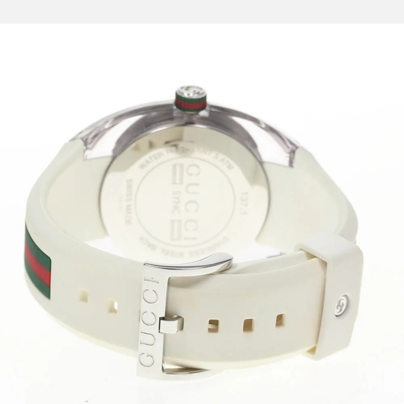 - BRAND NEW GUCCI WHITE ACRYLIC WATCH WITH BOX - Picture 3 of 6